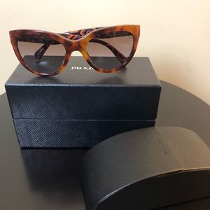 Prada Women's Black Heritage Cat-Eye Sunglasses